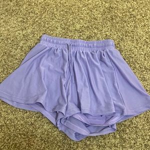 Halara high waisted drawstring 2 in 1 yoga shorts, size S